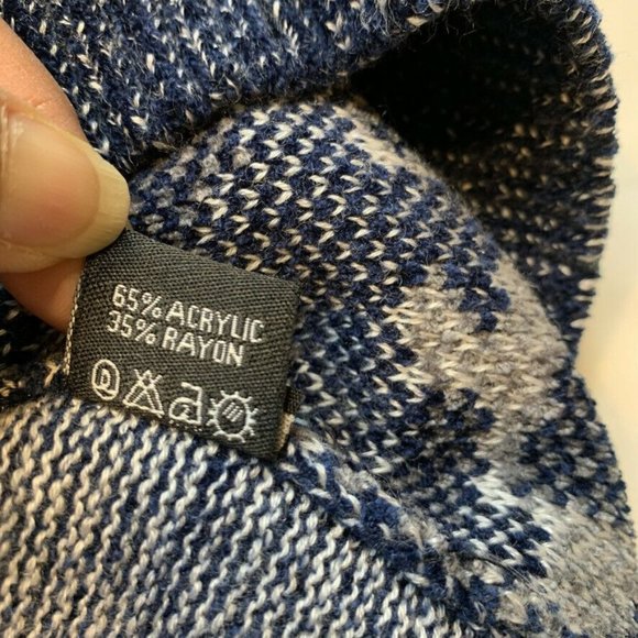 Royal Prestige Camo Sweater Mens Medium M Velour Elbow Patch Chunky Knit Rayon - Picture 7 of 10